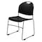 National Public Seating Commercialine Compact Stack Chair, Black 850 - alternate 1